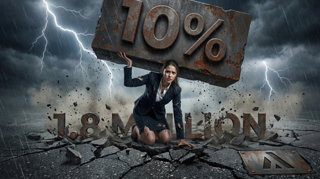 ภาพสัญลักษณ์สะท้อนผลกระทบ SME จากนโยบายปรับขึ้นภาษีมูลค่าเพิ่ม 10% และการยกเลิกเพดานรายได้ 1.8 ล้าน