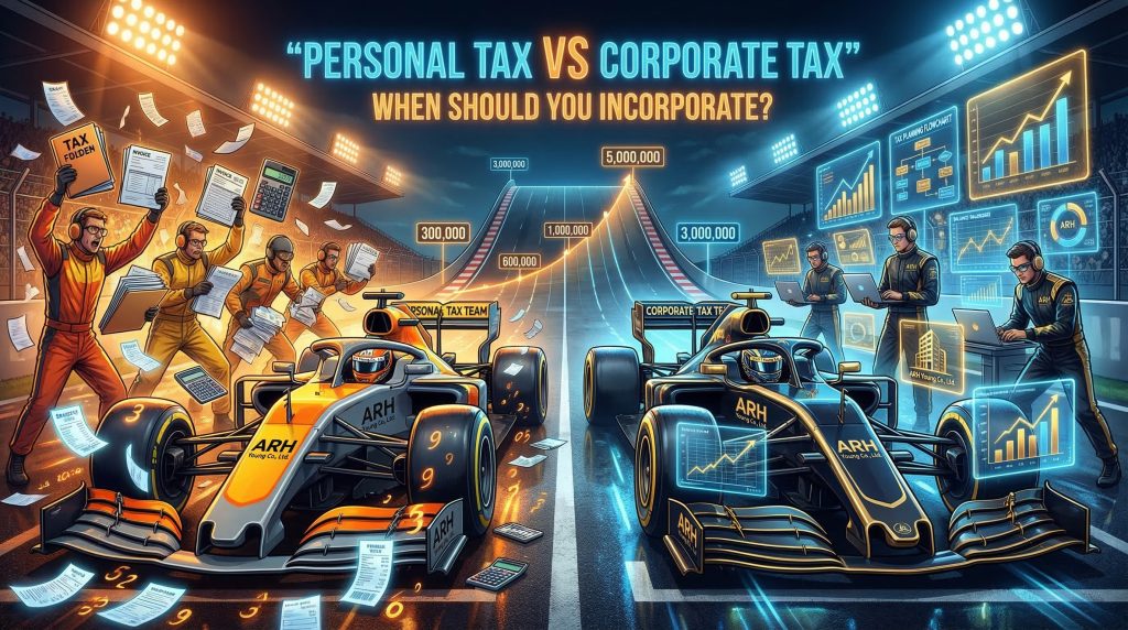 ภาพเปรียบเทียบข้อดีและอัตราภาษีระหว่างบุคคลธรรมดากับนิติบุคคลปี 2569